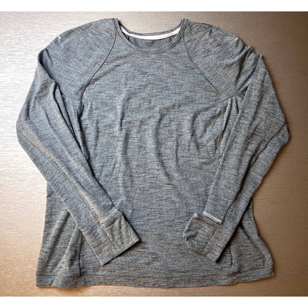 Lululemon It's Rulu Run Long Sleeve Shirt Women's Gray Size 20 New Active Wear